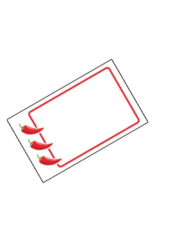 Jar Labels Chilli 63x38mm Fruit & Veg Labels Jam Jar Labels Buy